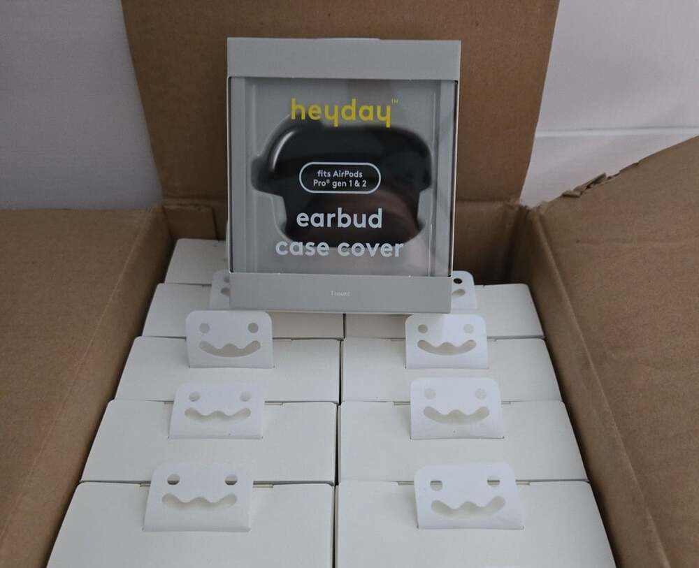 ** heyday lot of 10 earbud silicone case cover with clip apple airpod pros black